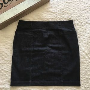 Kenneth Cole Reaction Dark Blue Jean Skirt